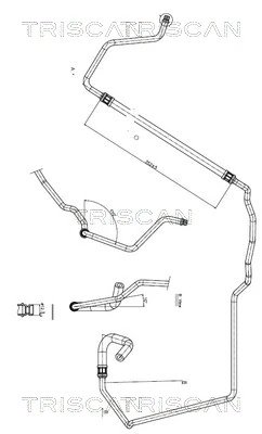 Furtun hidraulic sistem directie Triscan 8516 28005