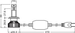 BEC, FAR FAZA LUNGA OSRAM 64210DWINN-2HB - Piesa auto compatibila cu mai multe marci