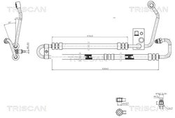 Furtun hidraulic sistem directie Triscan 8516 11004