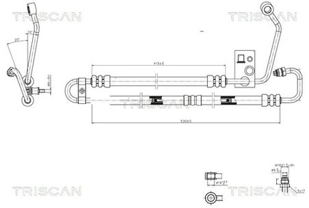 Furtun hidraulic sistem directie Triscan 8516 11004