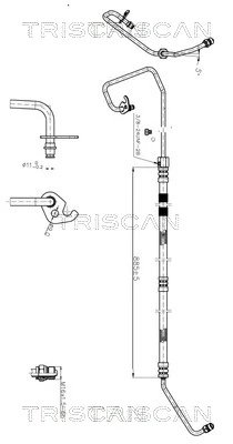 Furtun hidraulic sistem directie Triscan 8516 16009