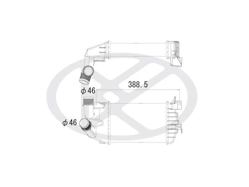 INTERCOOLER KOYORAD IA460143 - Piesa auto compatibila cu mai multe marci