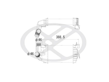 INTERCOOLER KOYORAD IA460143 - Piesa auto compatibila cu mai multe marci