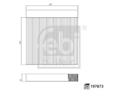 FILTRU AER HABITACLU FEBI BILSTEIN 197873 - Compatibil cu MG