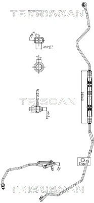 Furtun hidraulic sistem directie Triscan 8516 29046
