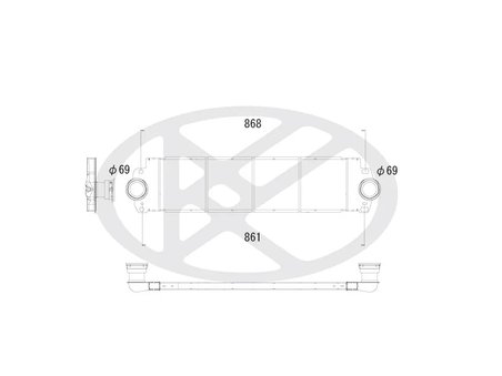 INTERCOOLER KOYORAD IA450176 - Piesa auto compatibila cu mai multe marci