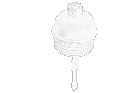 Capac, carcasa filtru ulei OE HYUNDAI 263152A000