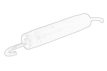 Arc tractiune, rola intinzatoare (curea dintata trapezoidala