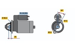 ELECTROMOTOR BOSCH 0 001 219 016 - Piesa auto compatibila cu mai multe marci