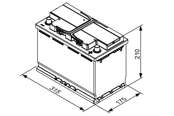 BATERIE DE PORNIRE BOSCH 0 092 T30 320 - Compatibil cu HYUNDAI