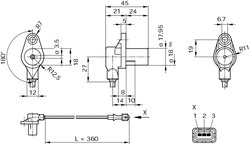 Senzor impulsuri arbore cotit BOSCH 0 261 210 104
