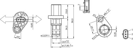 Senzor impulsuri arbore cotit BOSCH 0 261 210 318