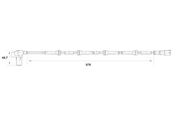 SENZOR ABS BOSCH 0 265 006 711 - Compatibil cu RENAULT