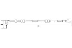 SENZOR ABS BOSCH 0 265 007 084 - Compatibil cu CITROEN, FIAT, LANCIA, PEUGEOT