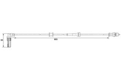 SENZOR ABS BOSCH 0 265 007 531 - Compatibil cu RENAULT