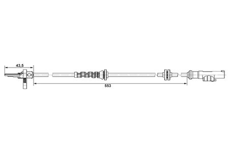 SENZOR ABS BOSCH 0 265 007 896 - Compatibil cu FIAT, OPEL, VAUXHALL