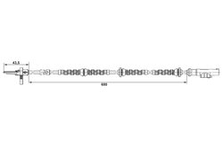 SENZOR ABS BOSCH 0 265 008 005 - Compatibil cu FIAT