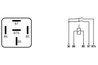 RELEU CURENT ALIMENTARE BOSCH 0 332 015 006 - Compatibil cu ALFA ROMEO, FERRARI