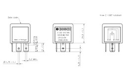 RELEU CURENT ALIMENTARE BOSCH 0 332 015 006 - Compatibil cu ALFA ROMEO, FERRARI