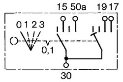 Comutator, sistem de preancalzire BOSCH 0 342 315 004