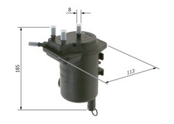 Filtru combustibil BOSCH 0 450 907 011
