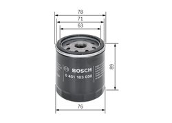 Filtru ulei BOSCH 0 451 103 050