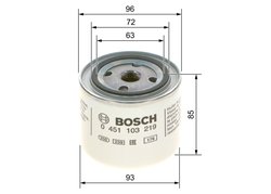 Filtru ulei BOSCH 0 451 103 219