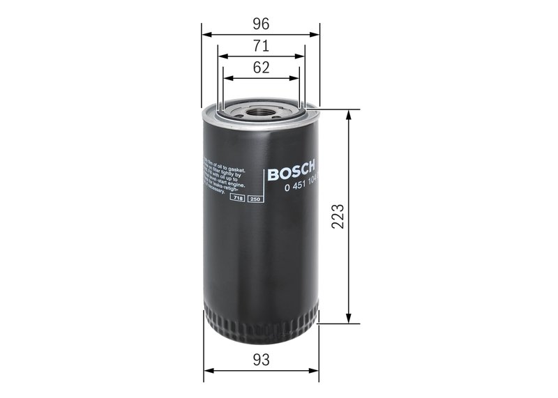 Filtru ulei BOSCH 0 451 104 015