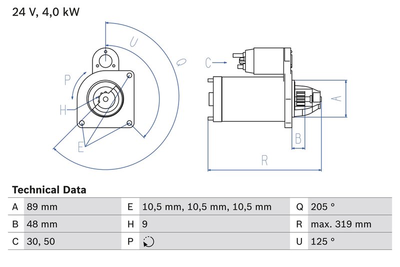 Electromotor BOSCH 0 986 017 240