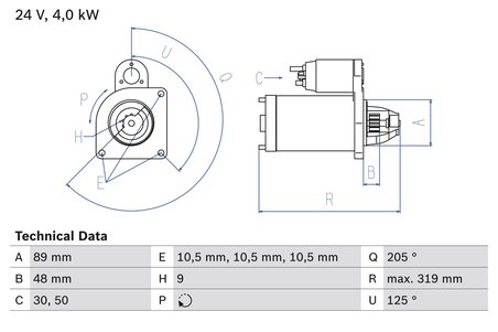 Electromotor BOSCH 0 986 017 240