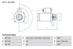 Electromotor BOSCH 0 986 017 880