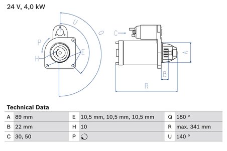 Electromotor BOSCH 0 986 017 880