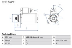 Electromotor BOSCH 0 986 018 940