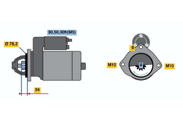 Electromotor BOSCH 0 986 019 980