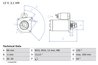 ELECTROMOTOR BOSCH 0 986 020 131 - Compatibil cu MITSUBISHI, NISSAN, OPEL, RENAULT, SUZUKI, VAUXHALL