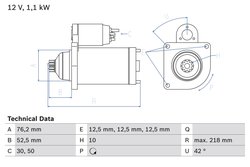 Electromotor BOSCH 0 986 020 240