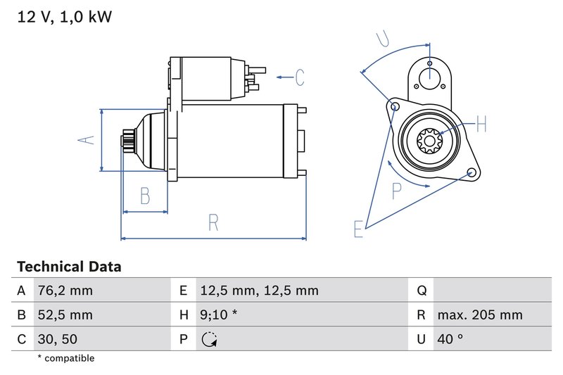 Electromotor BOSCH 0 986 020 290