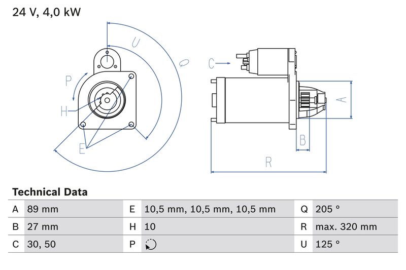 Electromotor BOSCH 0 986 021 190