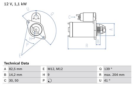 Electromotor BOSCH 0 986 021 210