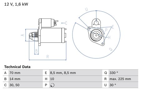 Electromotor BOSCH 0 986 021 260