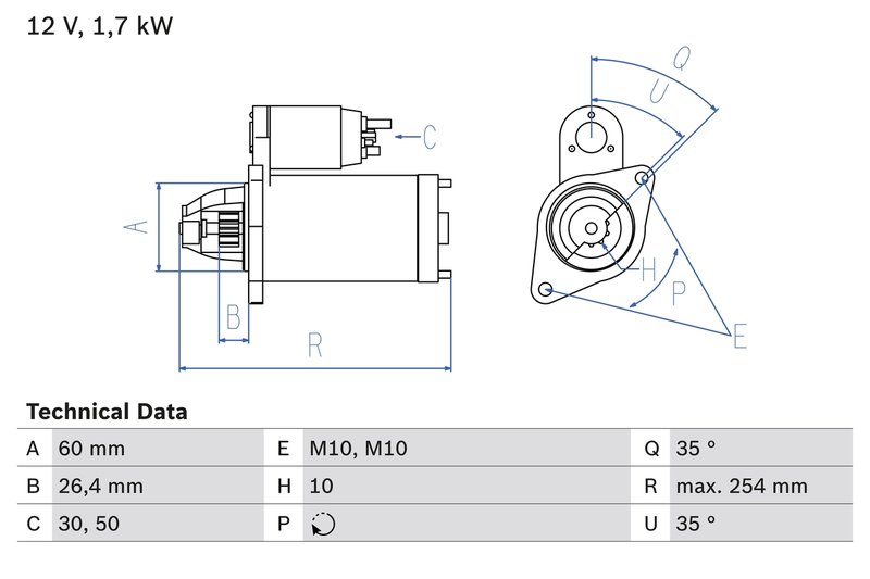Electromotor BOSCH 0 986 021 330
