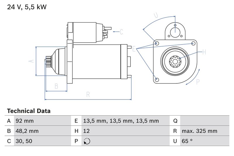 Electromotor BOSCH 0 986 021 480