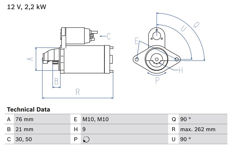 Electromotor BOSCH 0 986 022 710