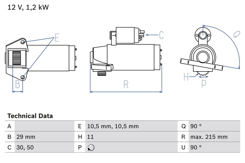 Electromotor BOSCH 0 986 023 570
