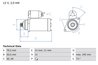 ELECTROMOTOR BOSCH 0 986 024 360 - Compatibil cu AUDI, SEAT, SKODA, VW