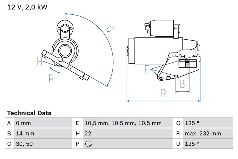ELECTROMOTOR BOSCH 0 986 024 710 - Compatibil cu CHRYSLER, DODGE, JEEP, MITSUBISHI