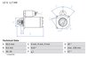 ELECTROMOTOR BOSCH 0 986 025 660 - Compatibil cu ALFA ROMEO, FIAT, LANCIA, OPEL, SAAB, VAUXHALL