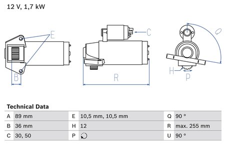 ELECTROMOTOR BOSCH 0 986 025 830 - Compatibil cu FORD