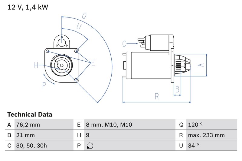 Electromotor BOSCH 0 986 026 220