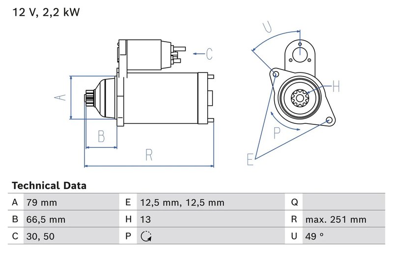 Electromotor BOSCH 0 986 026 340